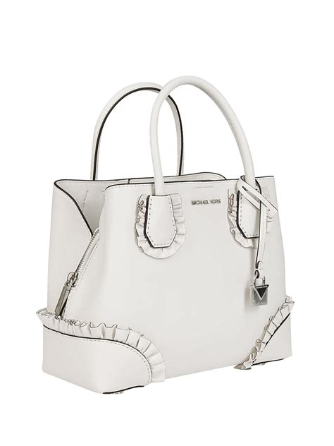 white bags michael kors|michael kors white bag small.